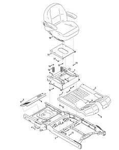 Part Location Diagram of 703-07315A Cub Cadet Floor Board